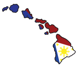 Philippines Flag Island Chain Color