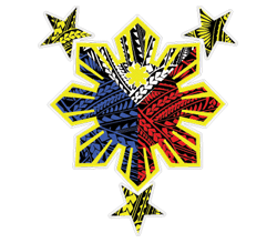 Philippines Flag Tribal Countour