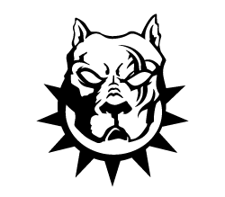 Tribal Pitbull w/Collar Sticker